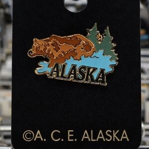 Alaska Bear Lapel Pin Ace Alaska